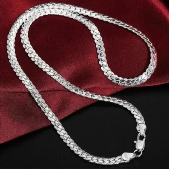 NEW “20” 925 STERLING SILVER SNAKE CHAIN NECKLACE - Picture 3 of 5